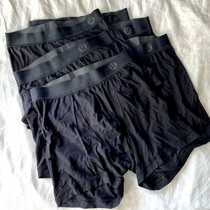 Lululemon Always In Motion Boxers 5” Black Size S Pack of 6